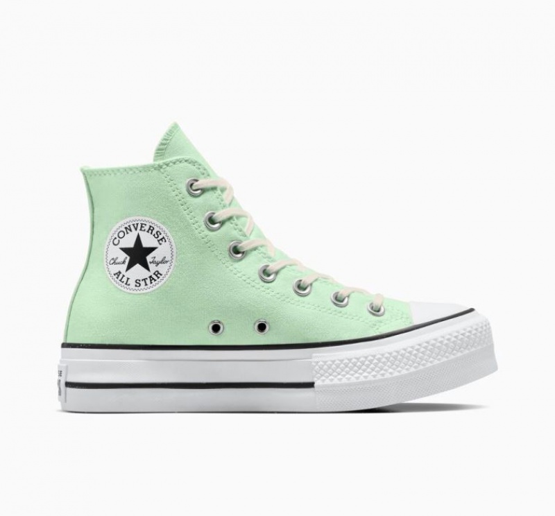 Tenis Plataforma Converse Chuck Taylor All Star Lift Mujer Verde Menta | COLOMBIA J4519Y