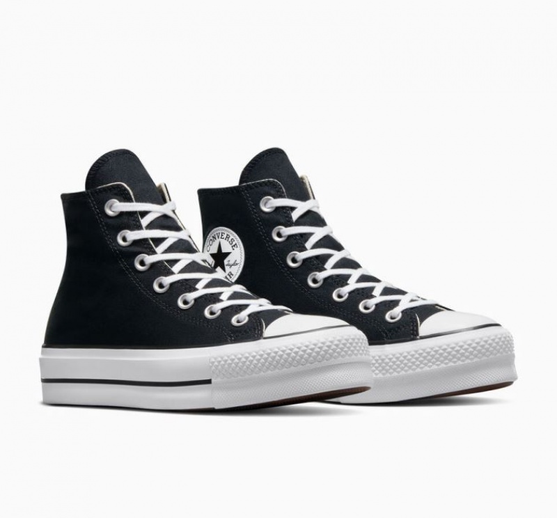 Tenis Plataforma Converse Chuck Taylor All Star Lift Mujer Negras | COLOMBIA F8290V