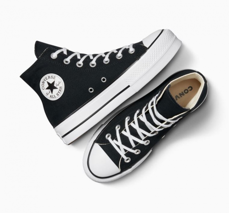 Tenis Plataforma Converse Chuck Taylor All Star Lift Mujer Negras | COLOMBIA F8290V