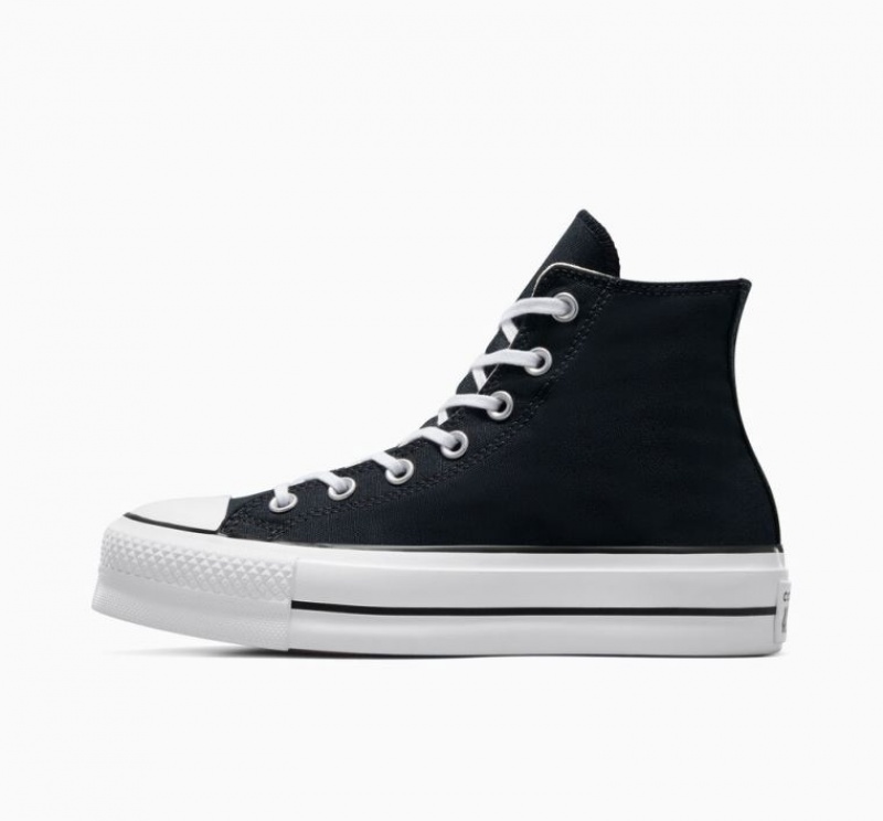 Tenis Plataforma Converse Chuck Taylor All Star Lift Mujer Negras | COLOMBIA F8290V