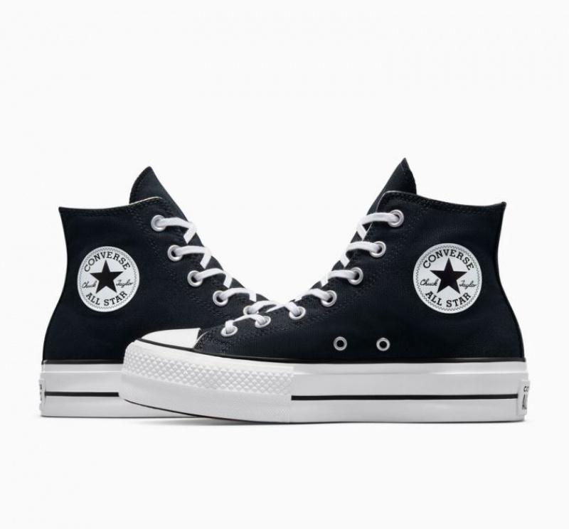 Tenis Plataforma Converse Chuck Taylor All Star Lift Mujer Negras | COLOMBIA F8290V