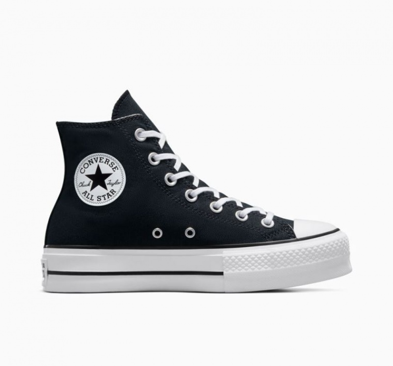 Tenis Plataforma Converse Chuck Taylor All Star Lift Mujer Negras | COLOMBIA F8290V