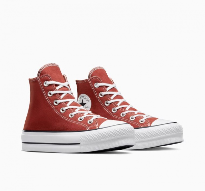 Tenis Plataforma Converse Chuck Taylor All Star Lift Mujer Rojas | COLOMBIA Z8296U