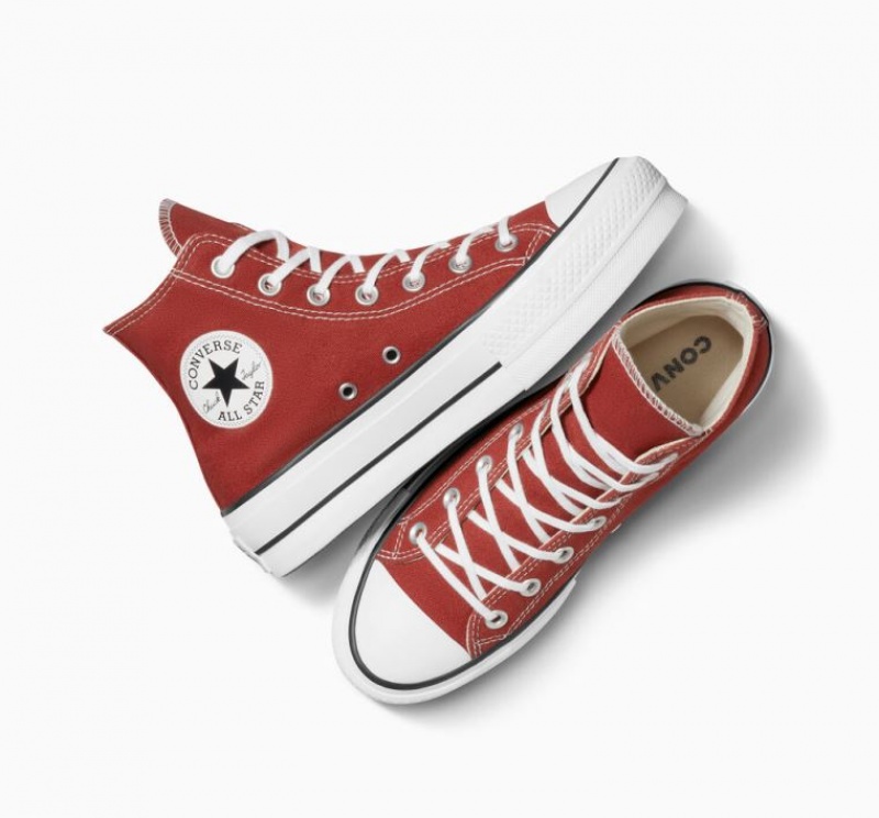 Tenis Plataforma Converse Chuck Taylor All Star Lift Mujer Rojas | COLOMBIA Z8296U