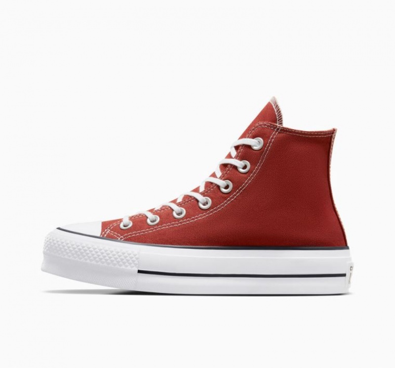 Tenis Plataforma Converse Chuck Taylor All Star Lift Mujer Rojas | COLOMBIA Z8296U