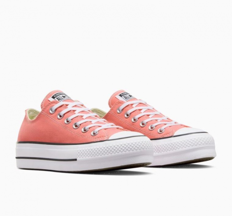 Tenis Plataforma Converse Chuck Taylor All Star Lift Mujer Coral | COLOMBIA P3680U