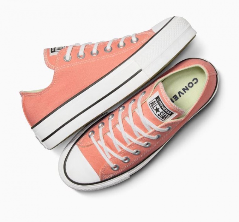 Tenis Plataforma Converse Chuck Taylor All Star Lift Mujer Coral | COLOMBIA P3680U