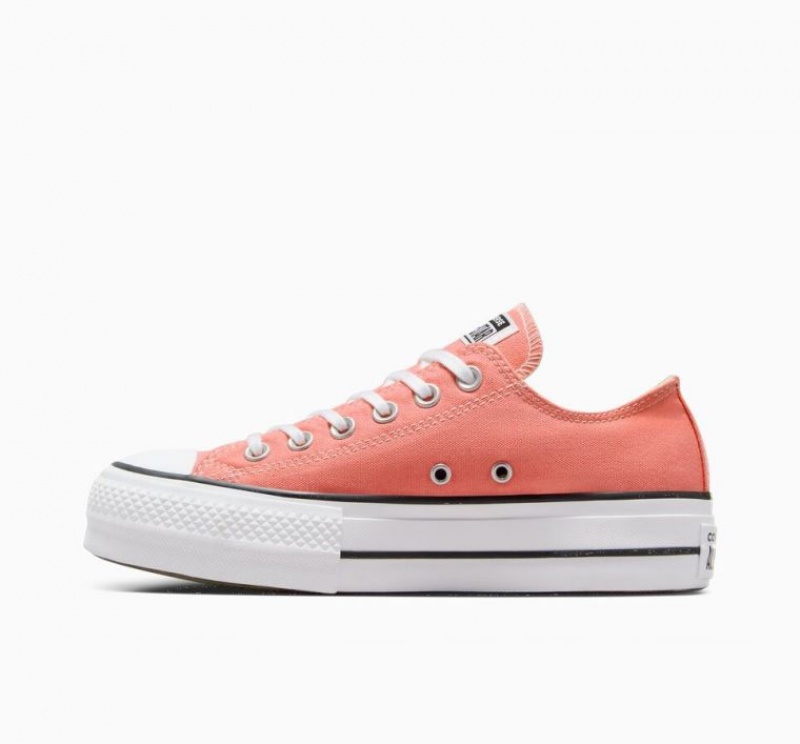 Tenis Plataforma Converse Chuck Taylor All Star Lift Mujer Coral | COLOMBIA P3680U