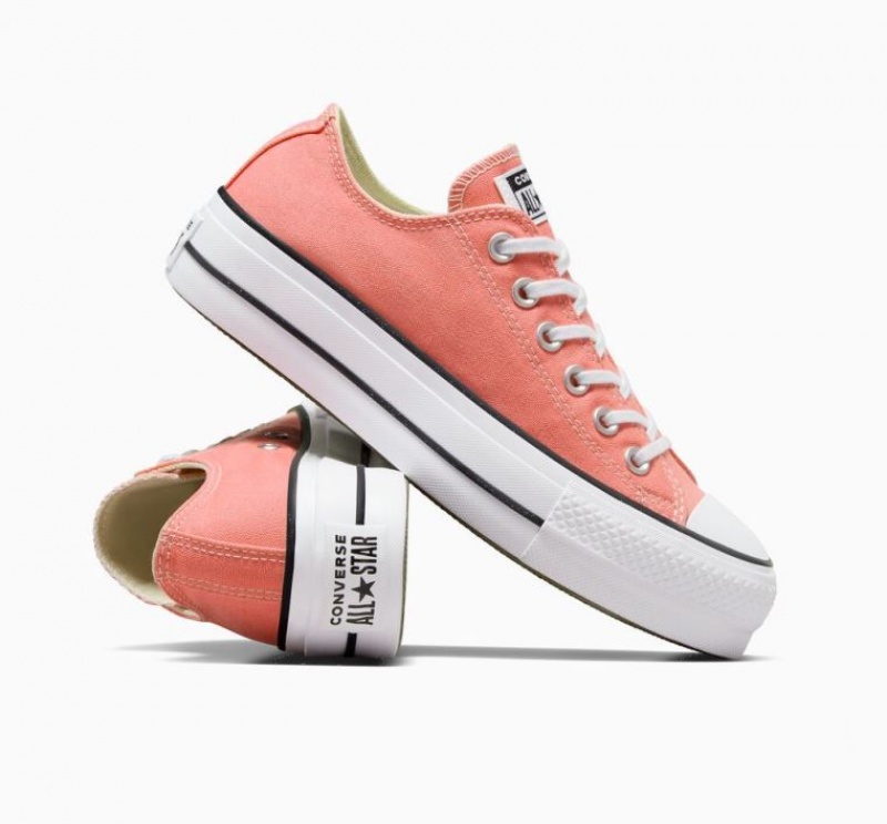 Tenis Plataforma Converse Chuck Taylor All Star Lift Mujer Coral | COLOMBIA P3680U