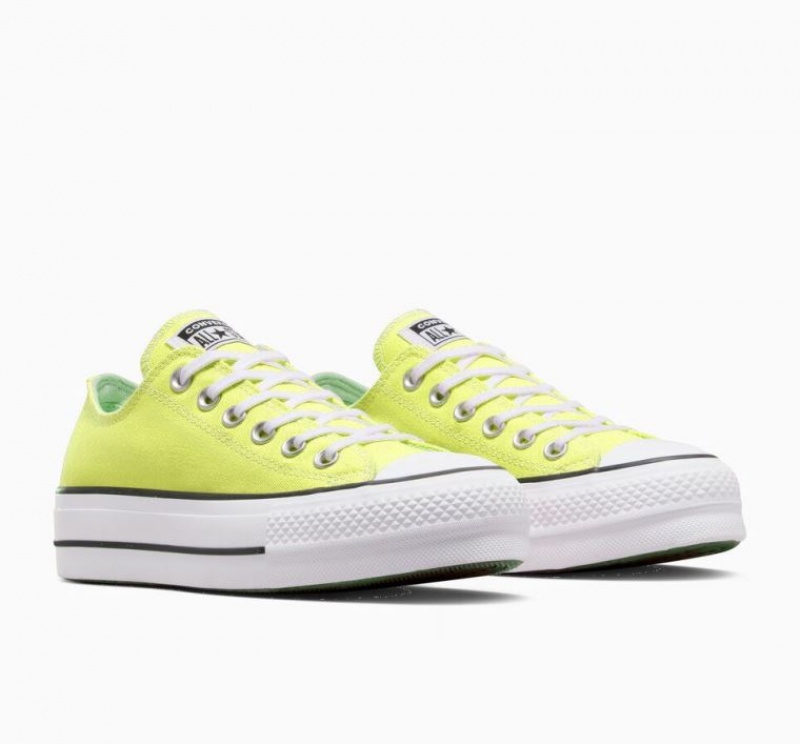 Tenis Plataforma Converse Chuck Taylor All Star Lift Mujer Amarillo | COLOMBIA S9024J