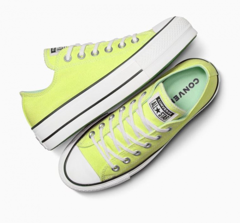 Tenis Plataforma Converse Chuck Taylor All Star Lift Mujer Amarillo | COLOMBIA S9024J