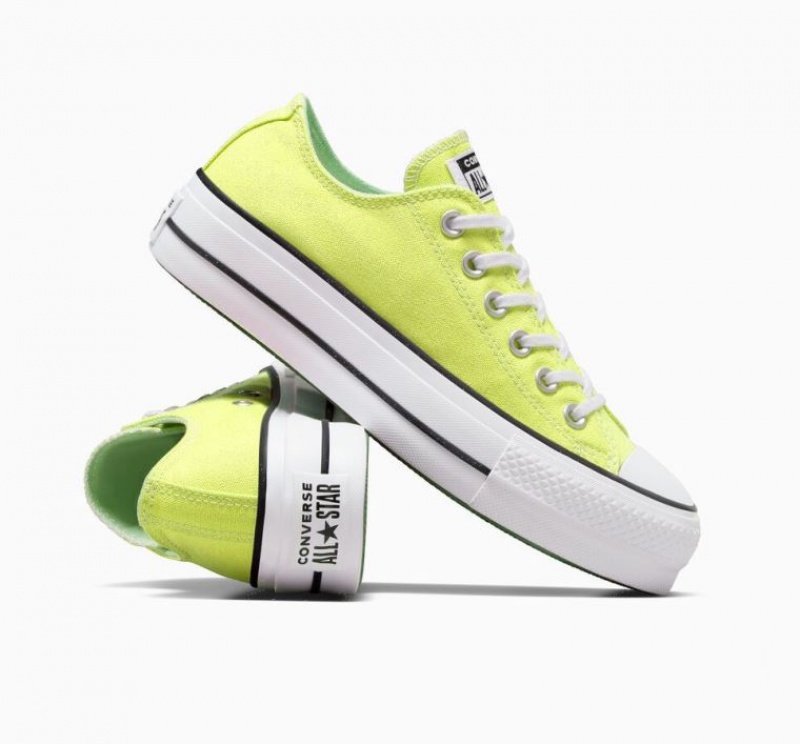 Tenis Plataforma Converse Chuck Taylor All Star Lift Mujer Amarillo | COLOMBIA S9024J