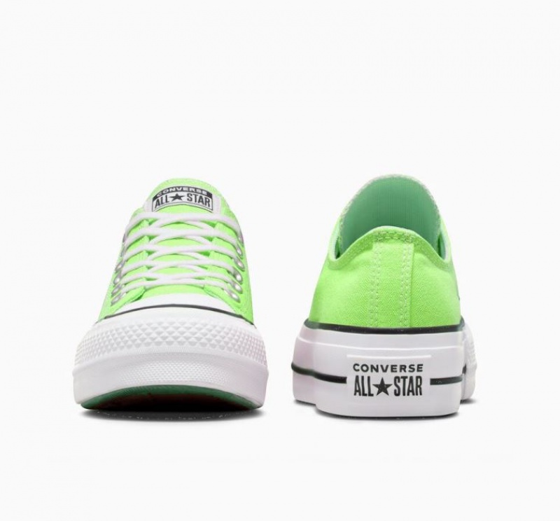 Tenis Plataforma Converse Chuck Taylor All Star Lift Mujer Verde Claro | COLOMBIA D6913F