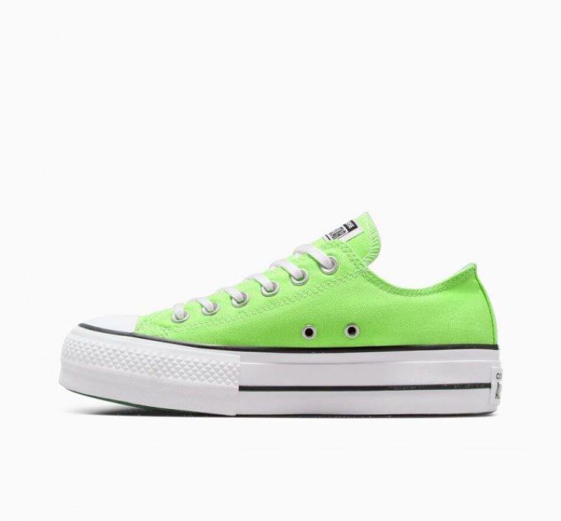 Tenis Plataforma Converse Chuck Taylor All Star Lift Mujer Verde Claro | COLOMBIA D6913F