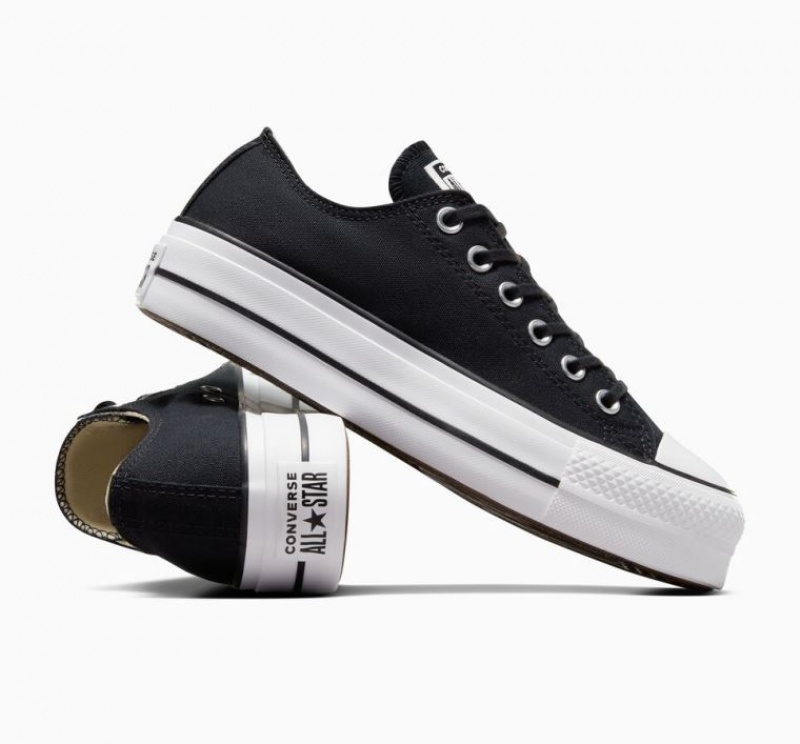 Tenis Plataforma Converse Chuck Taylor All Star Lift Mujer Negras | COLOMBIA J6821O