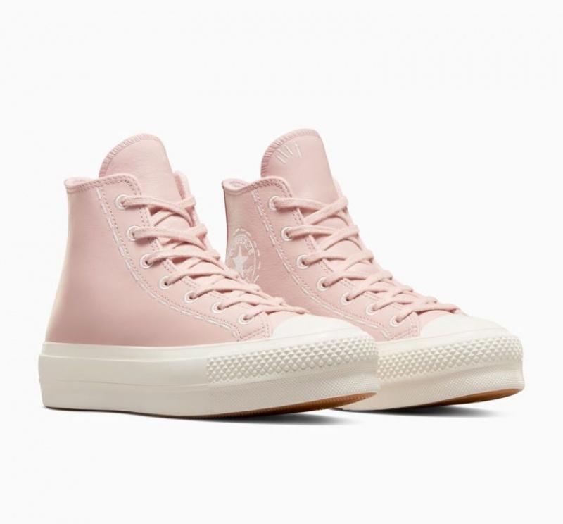 Tenis Plataforma Converse Chuck Taylor All Star Lift Bold Stitch Mujer Rosas | COLOMBIA Q9316G