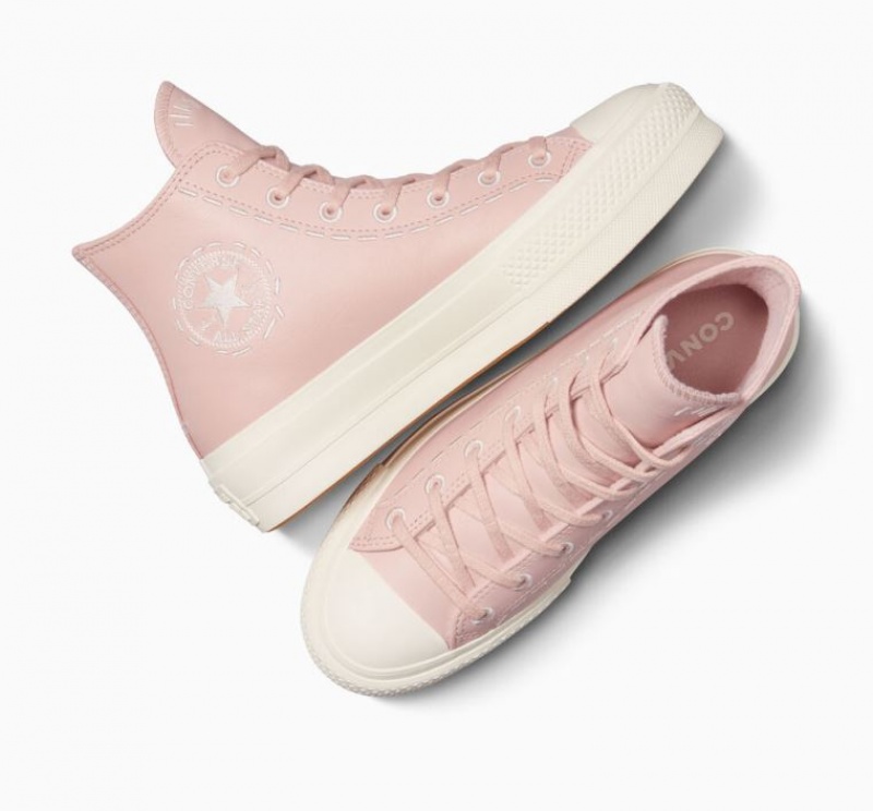 Tenis Plataforma Converse Chuck Taylor All Star Lift Bold Stitch Mujer Rosas | COLOMBIA Q9316G