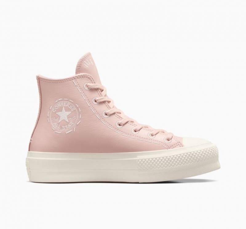 Tenis Plataforma Converse Chuck Taylor All Star Lift Bold Stitch Mujer Rosas | COLOMBIA Q9316G