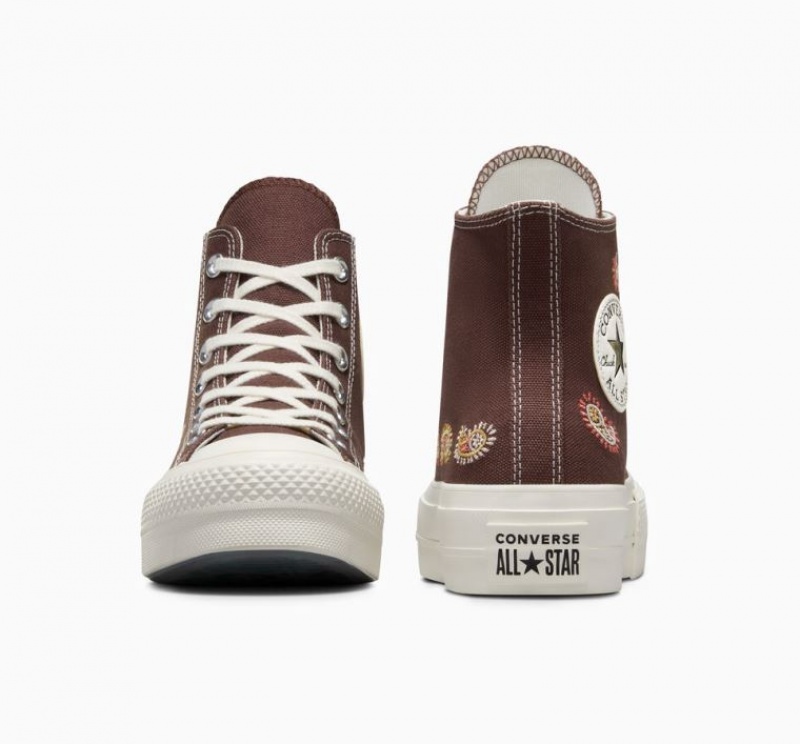 Tenis Plataforma Converse Chuck Taylor All Star Lift Crafted Evolution Mujer Marrones | COLOMBIA W4213Z