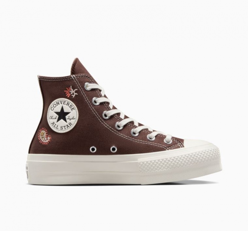 Tenis Plataforma Converse Chuck Taylor All Star Lift Crafted Evolution Mujer Marrones | COLOMBIA W4213Z