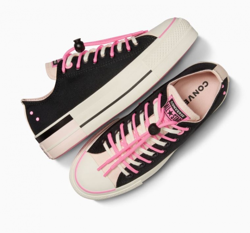 Tenis Plataforma Converse Chuck Taylor All Star Lift Easy On Mujer Negras | COLOMBIA U9641H