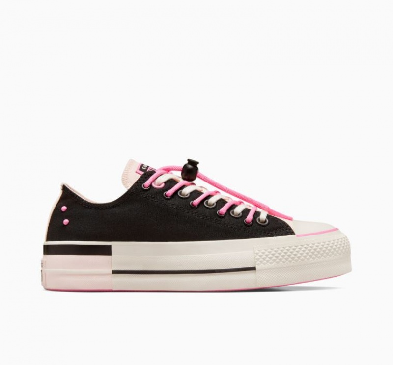 Tenis Plataforma Converse Chuck Taylor All Star Lift Easy On Mujer Negras | COLOMBIA U9641H