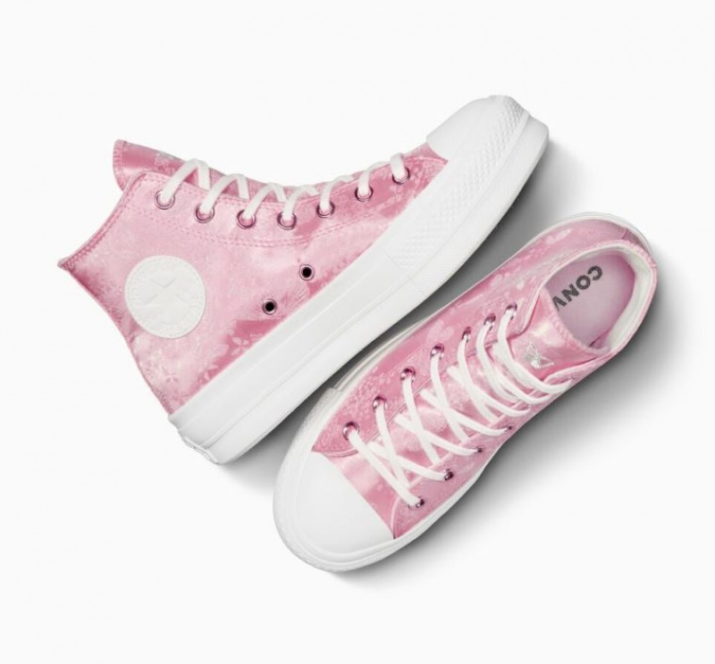 Tenis Plataforma Converse Chuck Taylor All Star Lift Golden Butterfly Mujer Rosas | COLOMBIA B2568I