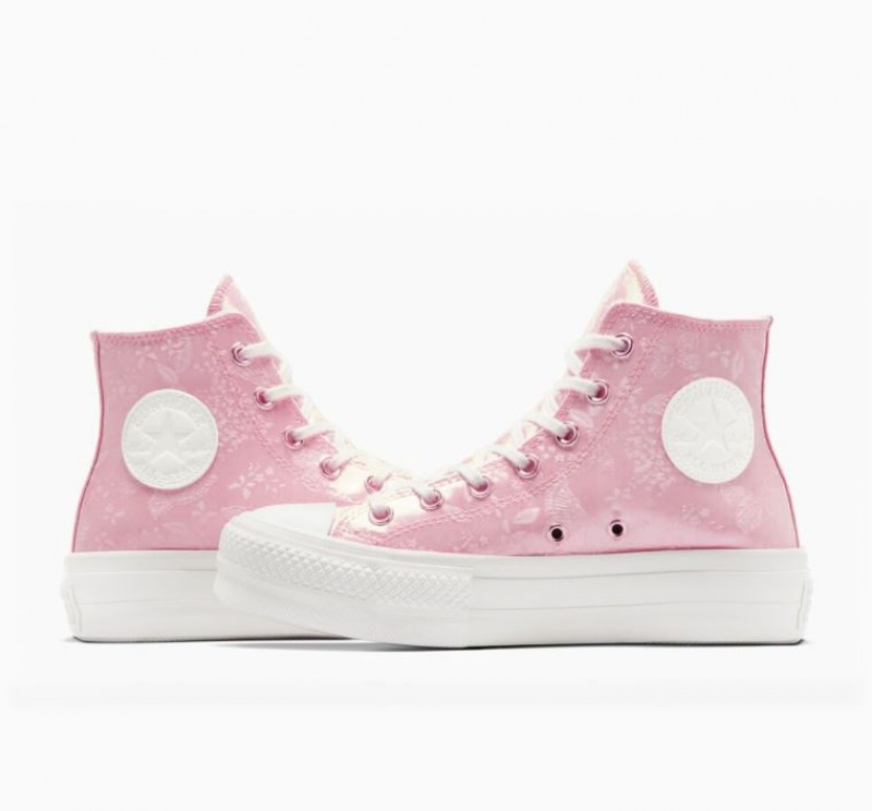 Tenis Plataforma Converse Chuck Taylor All Star Lift Golden Butterfly Mujer Rosas | COLOMBIA B2568I