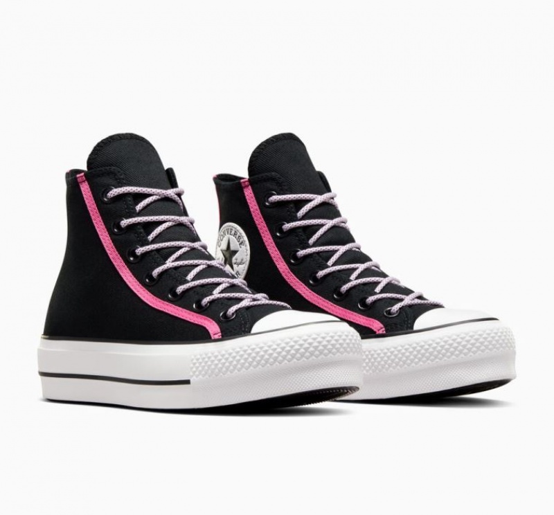 Tenis Plataforma Converse Chuck Taylor All Star Lift Utility Twist Mujer Negras | COLOMBIA A8409K