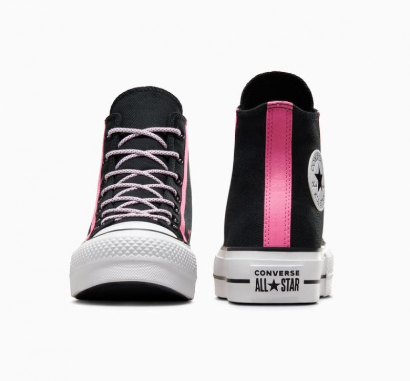 Tenis Plataforma Converse Chuck Taylor All Star Lift Utility Twist Mujer Negras | COLOMBIA A8409K