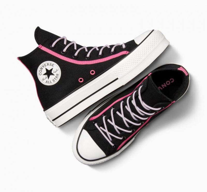 Tenis Plataforma Converse Chuck Taylor All Star Lift Utility Twist Mujer Negras | COLOMBIA A8409K