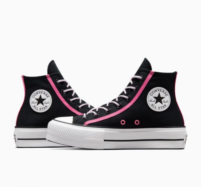 Tenis Plataforma Converse Chuck Taylor All Star Lift Utility Twist Mujer Negras | COLOMBIA A8409K