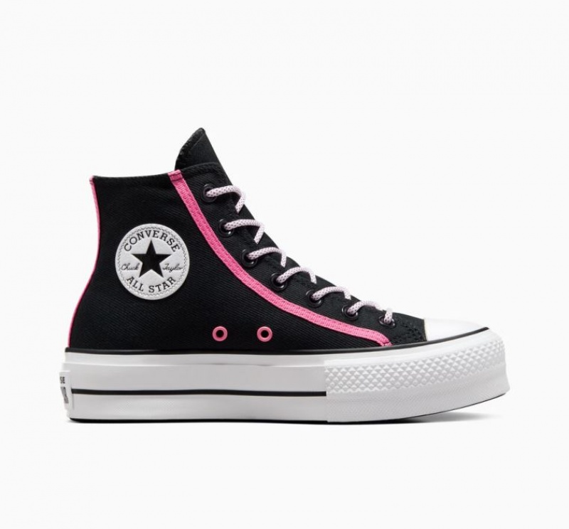 Tenis Plataforma Converse Chuck Taylor All Star Lift Utility Twist Mujer Negras | COLOMBIA A8409K