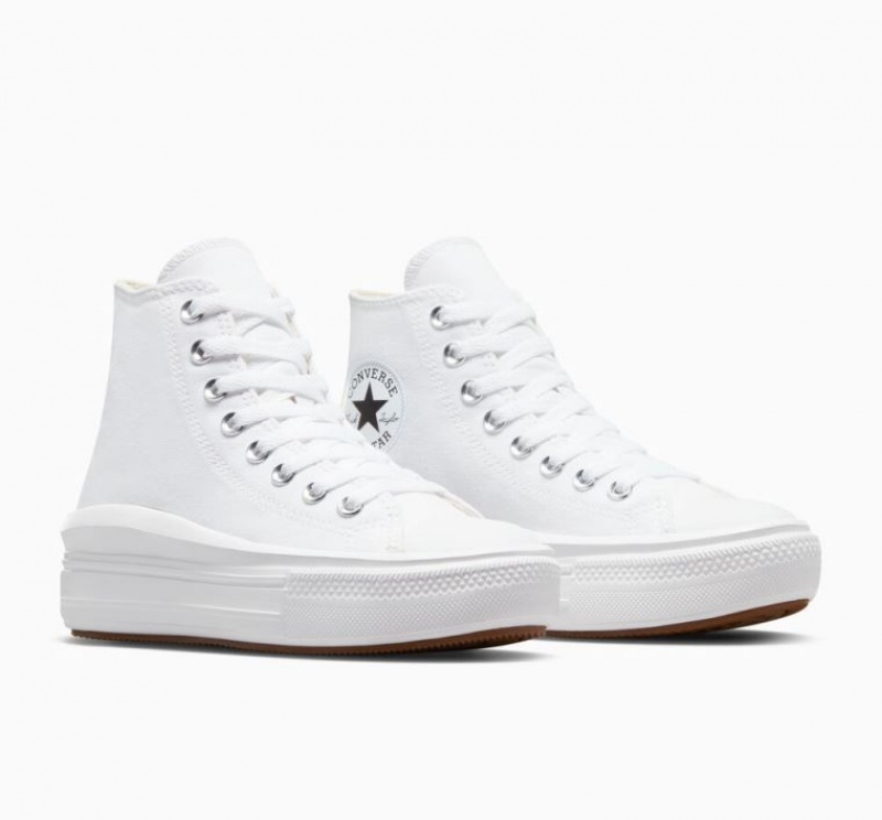 Tenis Plataforma Converse Chuck Taylor All Star Move Mujer Blancas | COLOMBIA U3714T