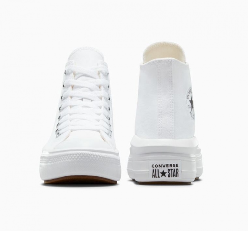 Tenis Plataforma Converse Chuck Taylor All Star Move Mujer Blancas | COLOMBIA U3714T