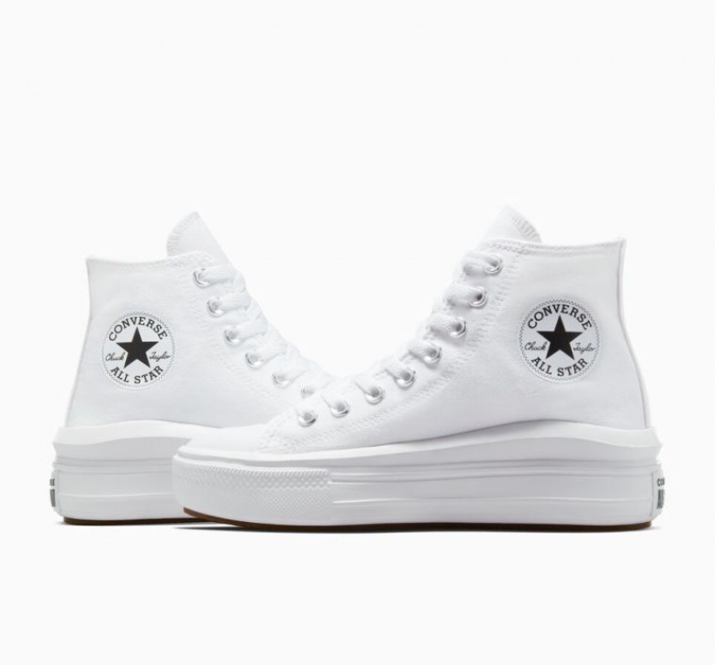 Tenis Plataforma Converse Chuck Taylor All Star Move Mujer Blancas | COLOMBIA U3714T