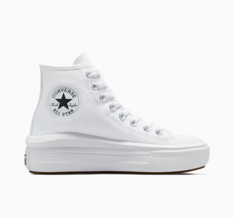 Tenis Plataforma Converse Chuck Taylor All Star Move Mujer Blancas | COLOMBIA U3714T