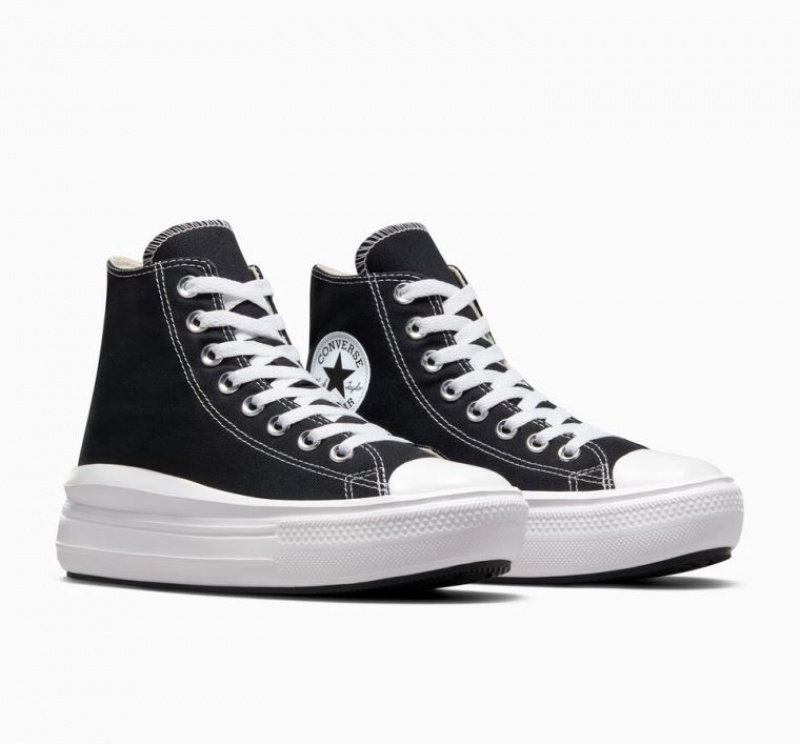 Tenis Plataforma Converse Chuck Taylor All Star Move Mujer Negras | COLOMBIA K2685E