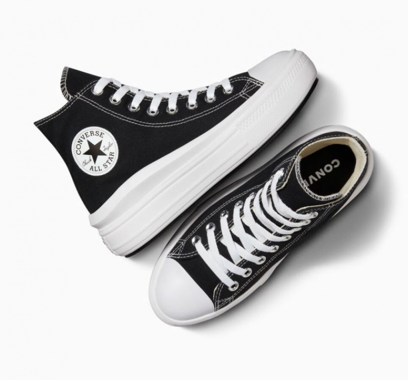 Tenis Plataforma Converse Chuck Taylor All Star Move Mujer Negras | COLOMBIA K2685E