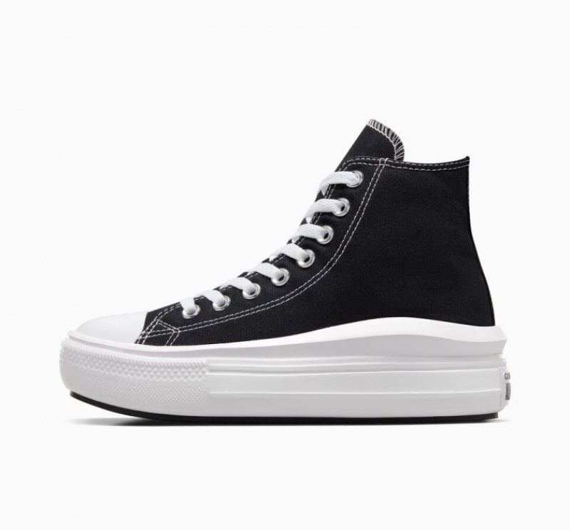 Tenis Plataforma Converse Chuck Taylor All Star Move Mujer Negras | COLOMBIA K2685E