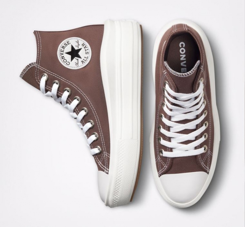 Tenis Plataforma Converse Chuck Taylor All Star Move Mujer Marrones | COLOMBIA D5416P