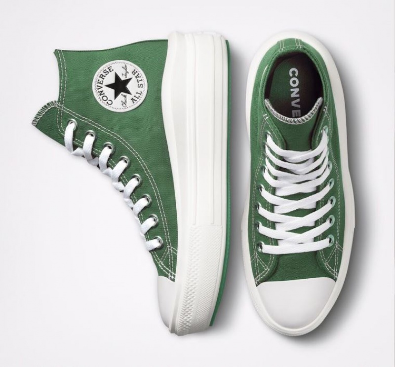 Tenis Plataforma Converse Chuck Taylor All Star Move Mujer Verde | COLOMBIA G1697C