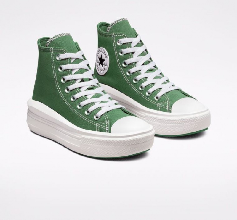 Tenis Plataforma Converse Chuck Taylor All Star Move Mujer Verde | COLOMBIA G1697C