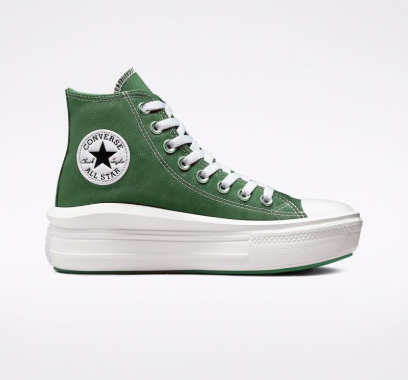 Tenis Plataforma Converse Chuck Taylor All Star Move Mujer Verde | COLOMBIA G1697C