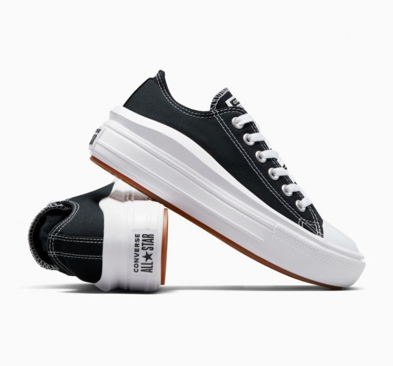 Tenis Plataforma Converse Chuck Taylor All Star Move Mujer Negras | COLOMBIA X9432I