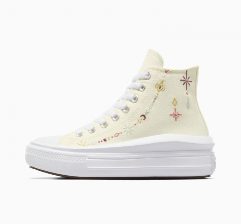 Tenis Plataforma Converse Chuck Taylor All Star Move Alchemy Embroidery Mujer Beige | COLOMBIA H1086D