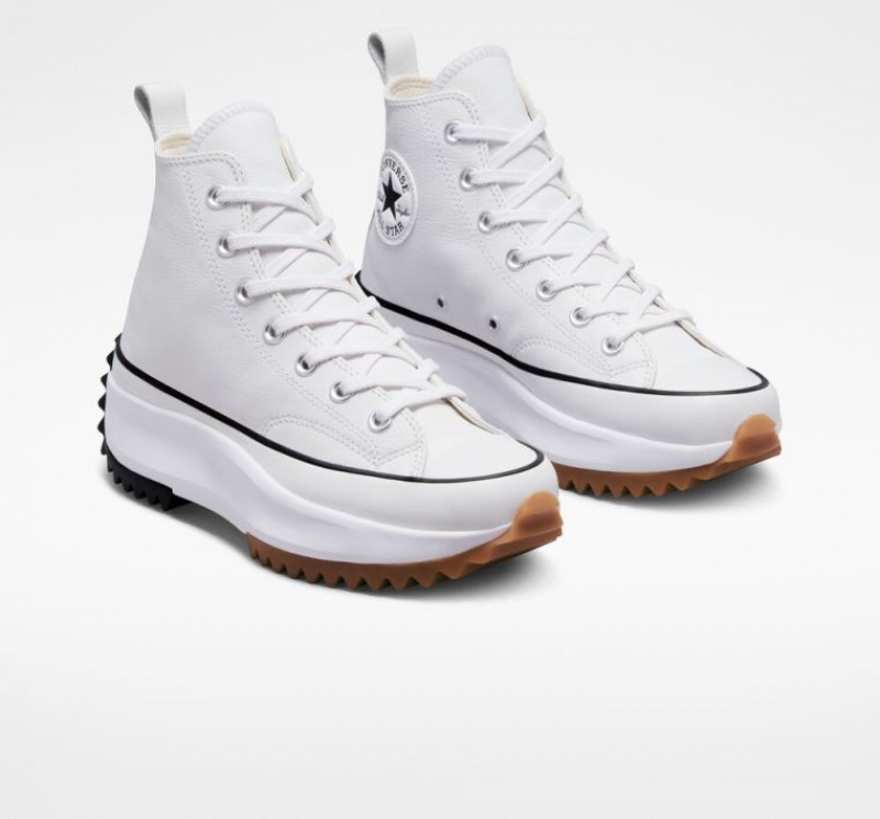 Tenis Plataforma Converse Run Star Hike Foundational Leather Hombre Blancas | COLOMBIA Y6492T