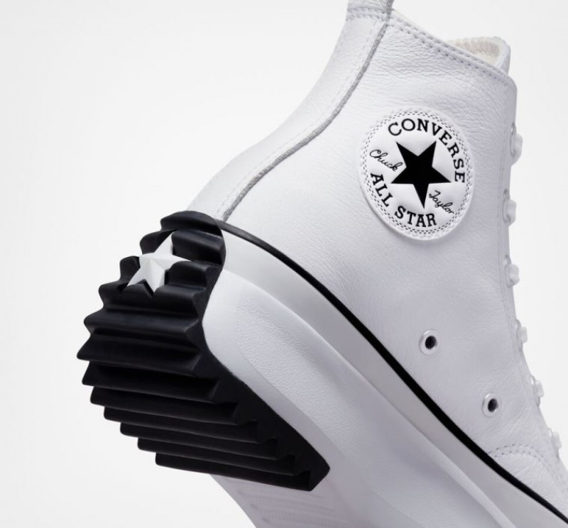 Tenis Plataforma Converse Run Star Hike Foundational Leather Hombre Blancas | COLOMBIA Y6492T