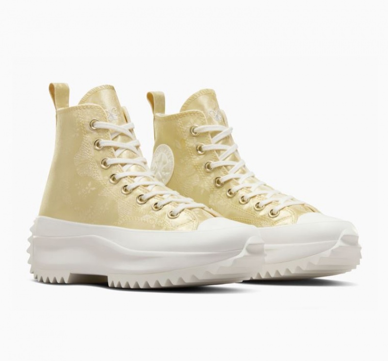 Tenis Plataforma Converse Run Star Hike Golden Butterfly Hombre Limón | COLOMBIA X8706Z