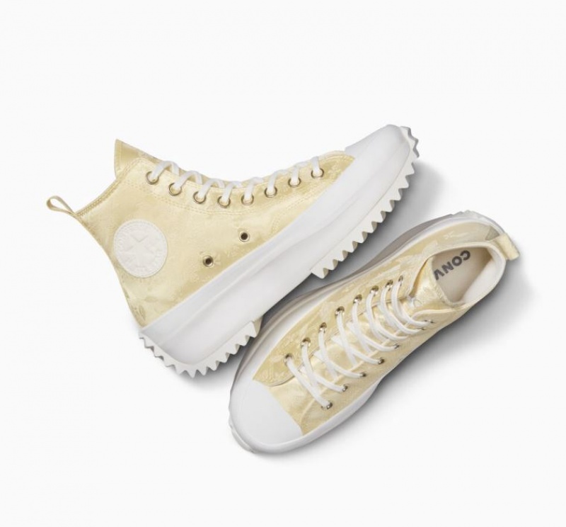 Tenis Plataforma Converse Run Star Hike Golden Butterfly Hombre Limón | COLOMBIA X8706Z